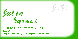 julia varosi business card