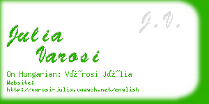 julia varosi business card